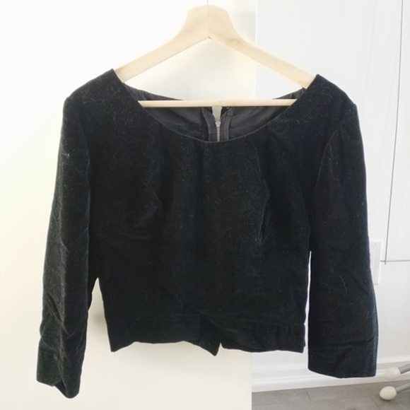 Vintage Velvet Crop Top - Picture 1 of 1